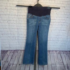 Infinity Sign Maternity Flare Jeans